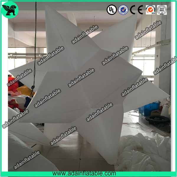 1m Inflatable Star Decoration with led light or common light (white color) for Exhibit