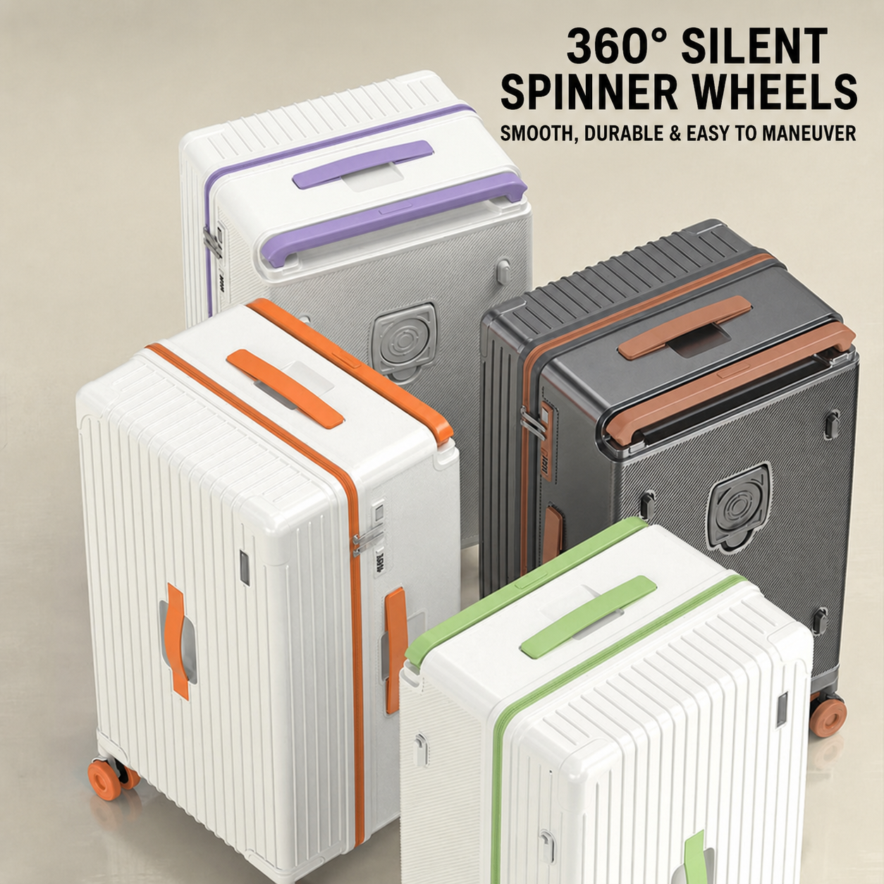 360 degree silent spinner wheels