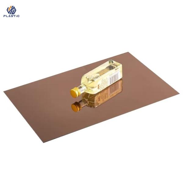 Gold Mirror Acrylic Sheet Back With Glue