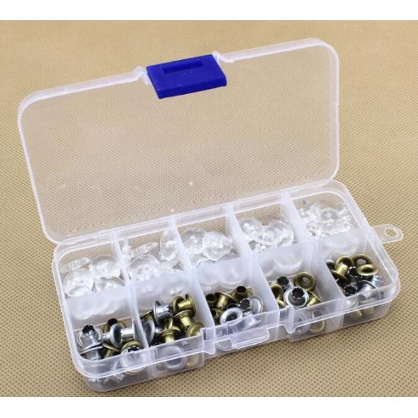 Compartment Clear Plastic Storage Box With Removable Dividers, Slots Adjustable Craft Organizer Jewelry plastic Storage