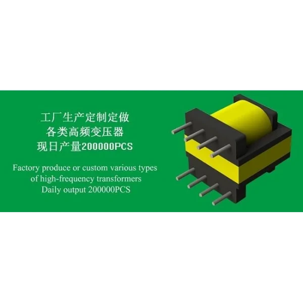 Two-Slot Horizontal Etd Type High Frequency Transformers
