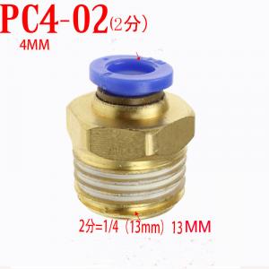 China PC4-02 quick connecting tube fitting on sale