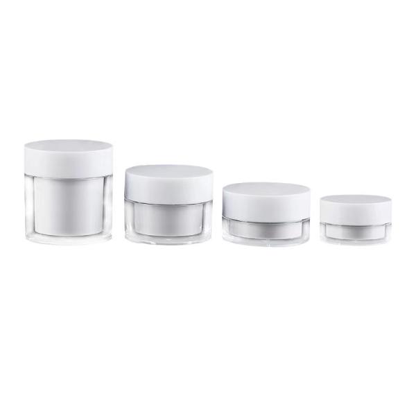 AS PP Double Shell Cream Jar 30g 50g Customizable
