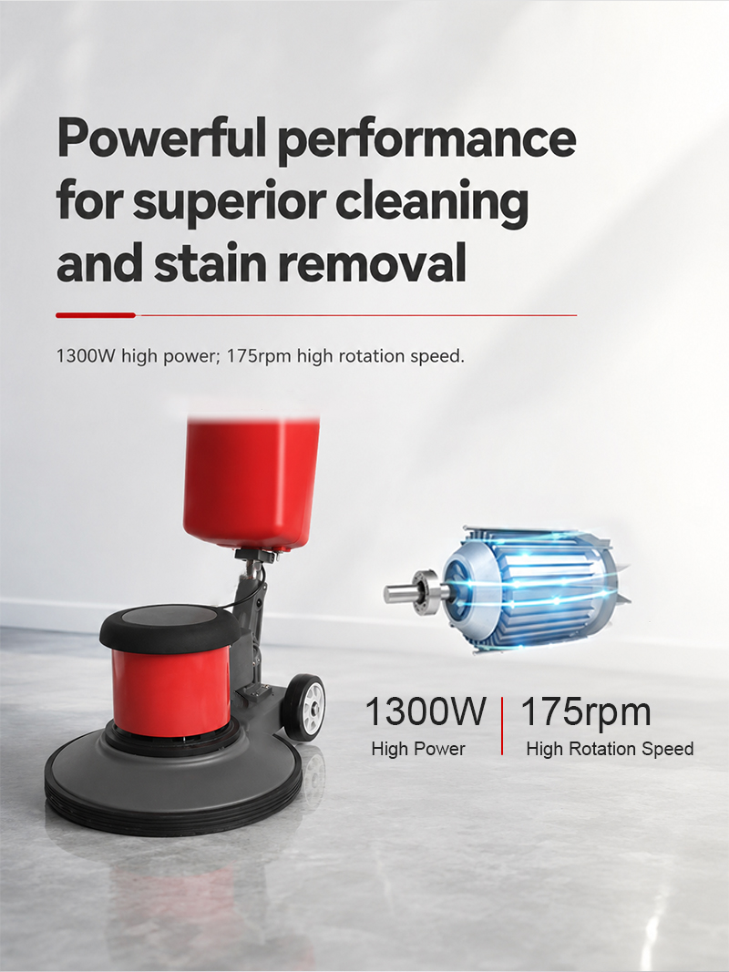 High Quality Handheld Electric Eccentric Multi-function Floor Scrubber Floor Tile Hotel Commercial 430mm Carpet Cleaning Machine