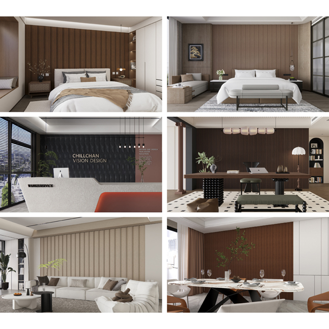 Waterproof interior WPC Decorative Wall Panel Durable And Easy To Install Ideal For Interior Exterior Wall Cladding Applications