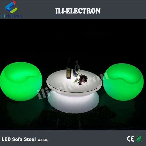 Commercial used plastic led bar stools