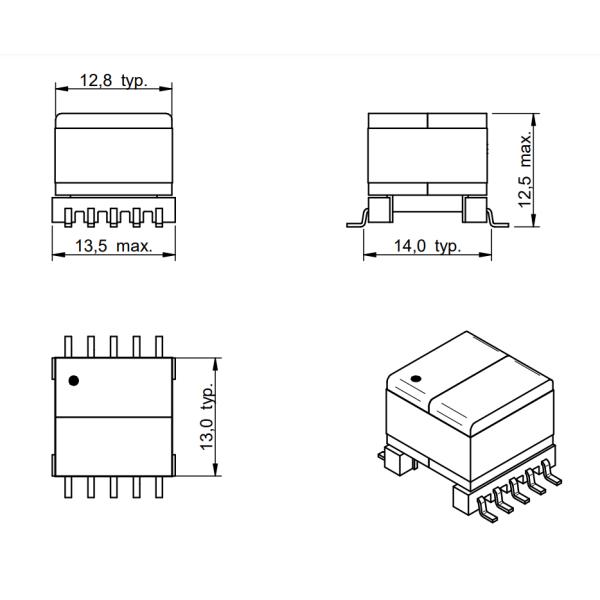 7491199331 For Access Control Terminals Power Over Ethernet Transformer
