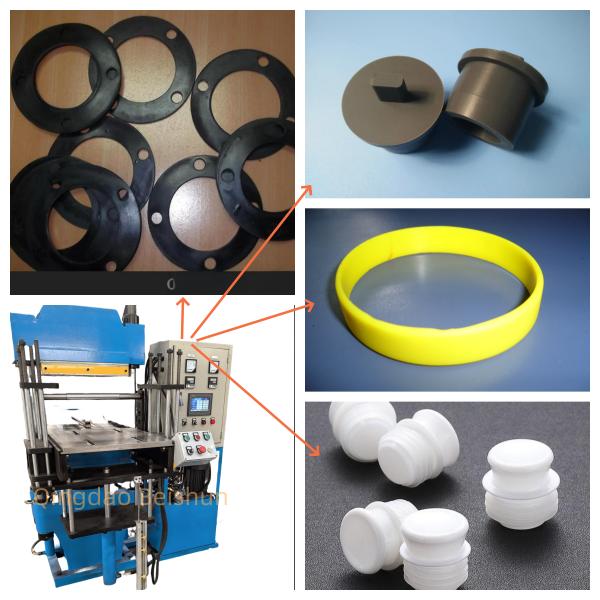Semi Automatic 2RT Rubber Vulcanizing Press Machine With Hydraulic Pressure And Electric Heating