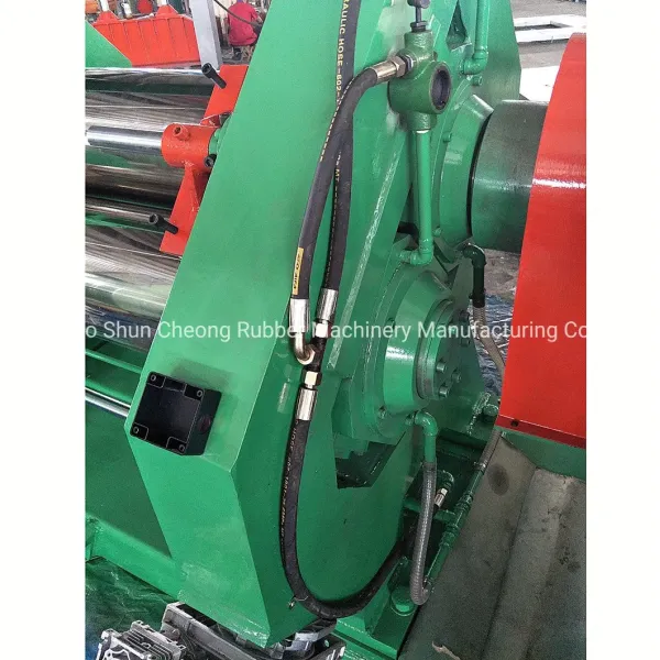 High Precision Two Roll Rubber Calender Machine with Chilled Cast Iron Rollers and Emergency Stop Device