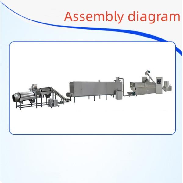 Fully Automatic Floating Feed Extruder Machine Floating Fish Feed Production Line 5.5KW