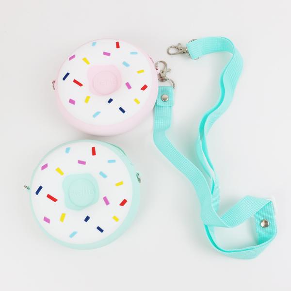 Mini Silicone Donut Shoulder Bag Waterproof Colorful Multi Functional