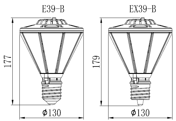 50W IP64 UP And Down LED Corn Light Bulbs 5000K 3900LM E39