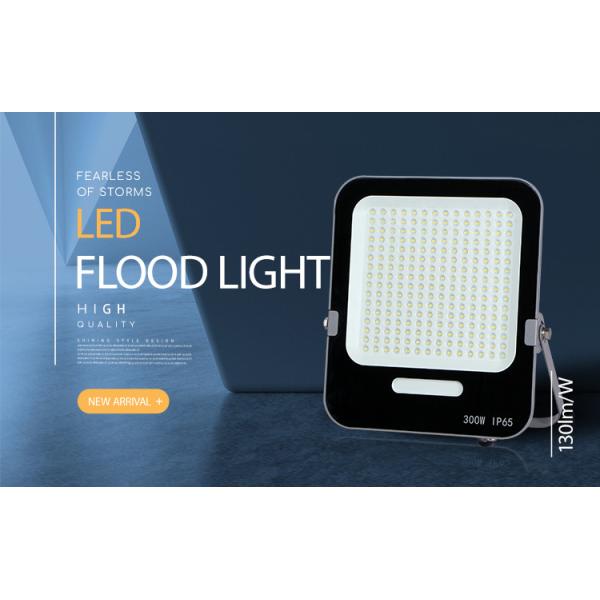 KCD High Power IP65 Rectangular Fixtures Dimmable Top Selling Garden Outdoor Floodlight 6500k LED Flood Light Gray Color