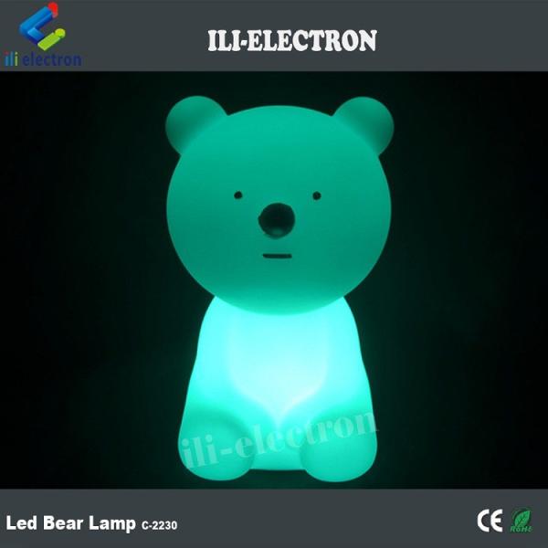 High grade Eco-friendly PE plastic LED bear light