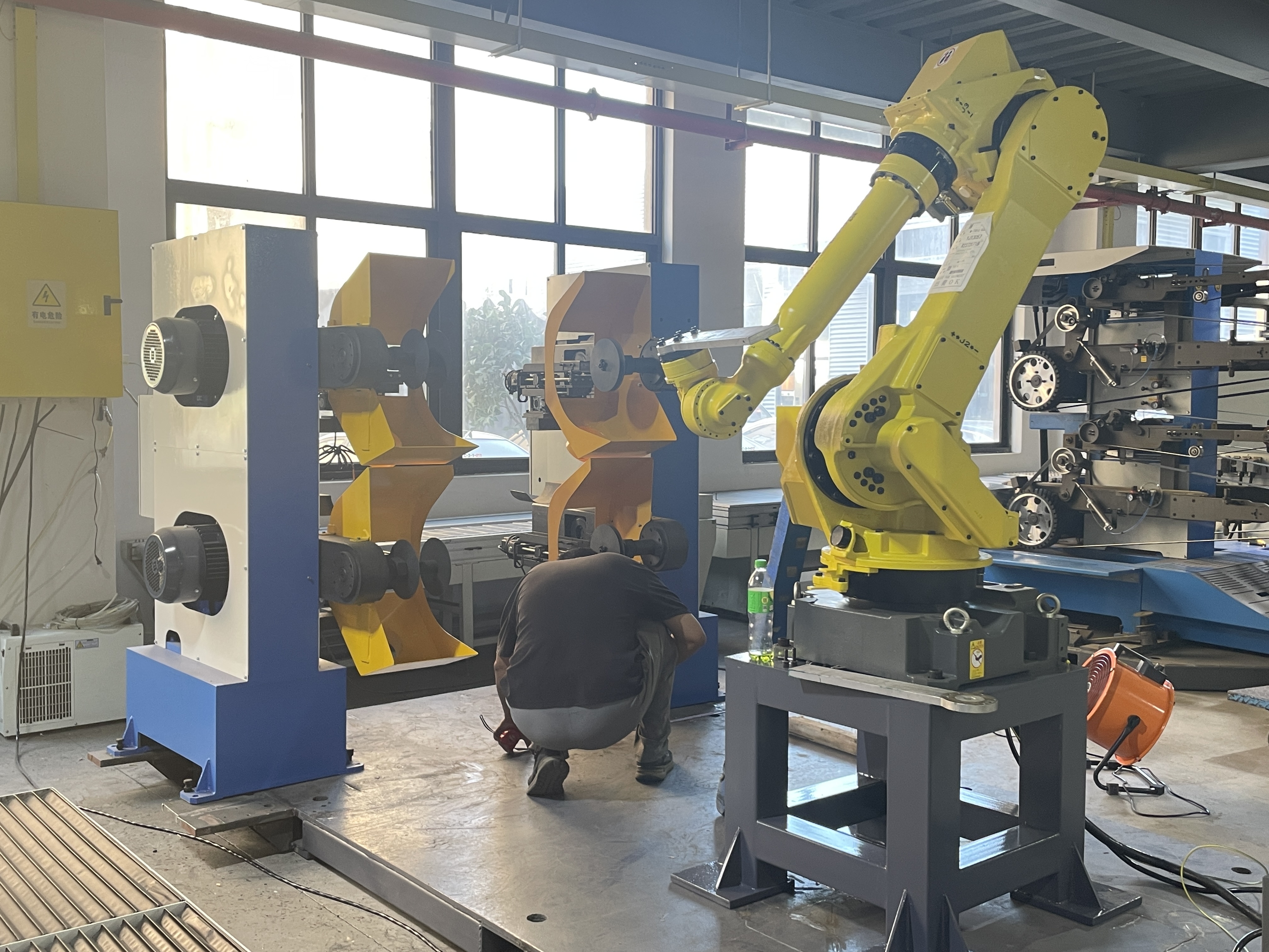 Casting Flash Removal Robotic Polishing And Grinding Machine For Iron Casting