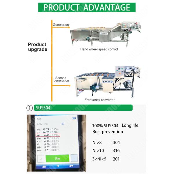 Leaf And Vegetables Food Processing Cabbage Wash Machine
