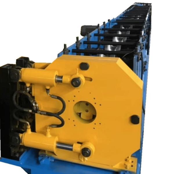 Steel Round Downspout Machine , PLC Control Roll Forming Gutter Machine 7.5KW