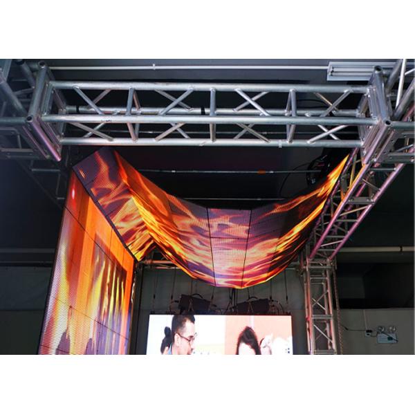 Full Color Indoor LED Curtain Display 64×64 Pixels , Mini Led Display Module High Definition