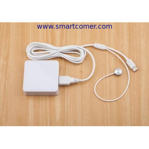 COMER anti-theft cable locking 7" tablet pc display support with alarm system 2port device