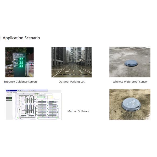Geomagnetic Parking Space Detector Surface Mount Dual Mode Car Park Guidance