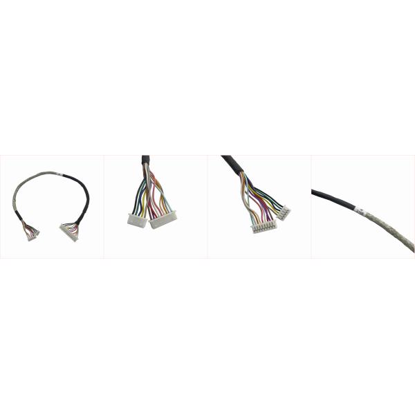 LCD LVDS Cable Assembly With Amour Shield Internal LVDS Connector Cable 058