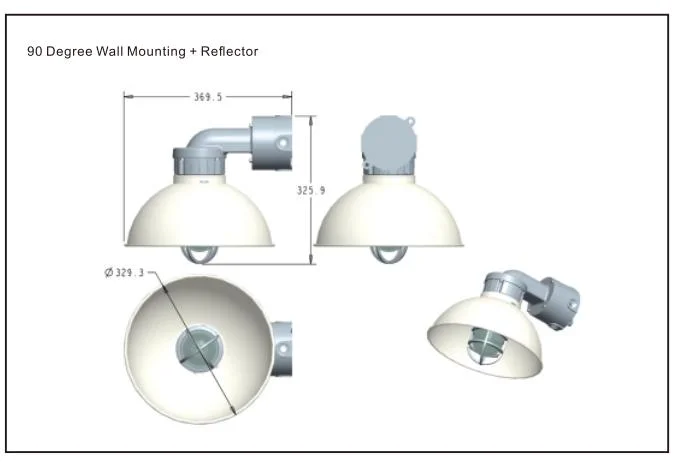 LED Explosion Proof Light Atex Certified IK10 Durable Robust Dustproof Gasoline Harsh Environment Mining Tunnel