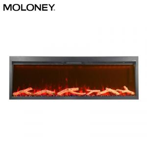China 2400mm 95 Inch Fully Recessed Electric Fireplace Tempered Glass on sale