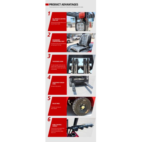 Chinese Supplier's New Mini Electric Forklift Truck 3Ton 3.5Ton 5Ton Variants with CE Certification