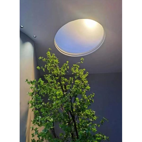 80W Round Artificial Sunlight Lamp, 2FT Diameter Smart Ceiling Light, Mesh 5.0, Tuya App, Remote Control, 2700-6500K Full-Daylight Simulation
