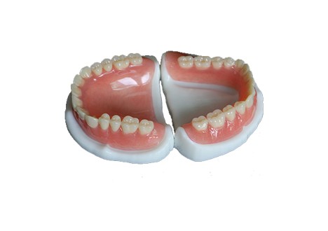 Removable All Acrylic Partial Denture Natural Looking Easy To Maintain