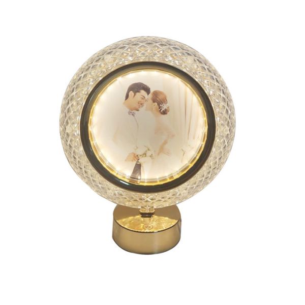 Personalized Night Light Sublimation USB Plastic Photo Frames Led Light Blanks For Wedding Home Hotel Decoration