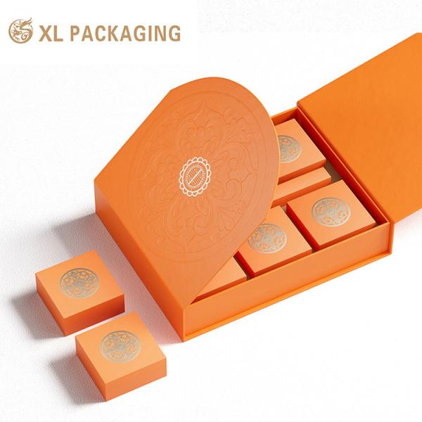 Custom Logo Luxury Embossing Texture Chocolate Candy Cardboard Packaging Box with Rigid Paper Box