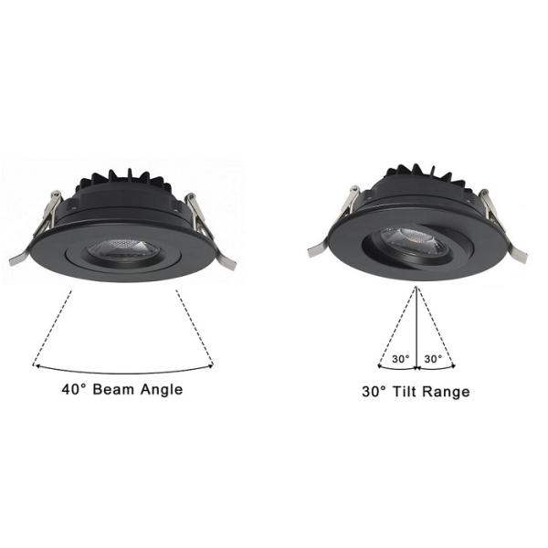 Fire Resistant Dimmable LED Downlights 5cct 12W 1000lm Residential