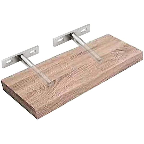 Space-saving Silver Triangle Drop Down Shelf Brackets for 4-6mm Thickness Wall Mount
