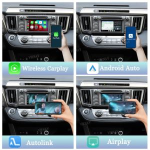 Viknav Linux System Decoder Box Apple Android Wireless Auto CarPlay For Toyota