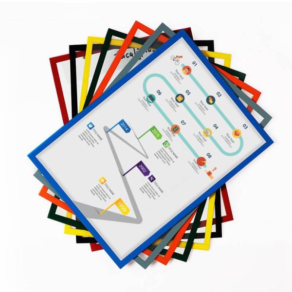 A3 A4 A5 A6 Magnetic Document Holder For Fridge Multi Colors