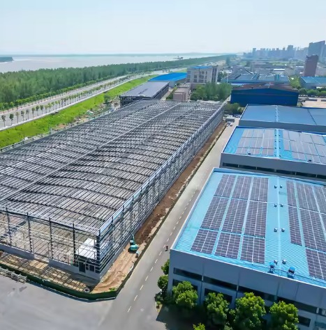 Large Scale Multi Span Steel Buildings Assembly Plant Logistics Center