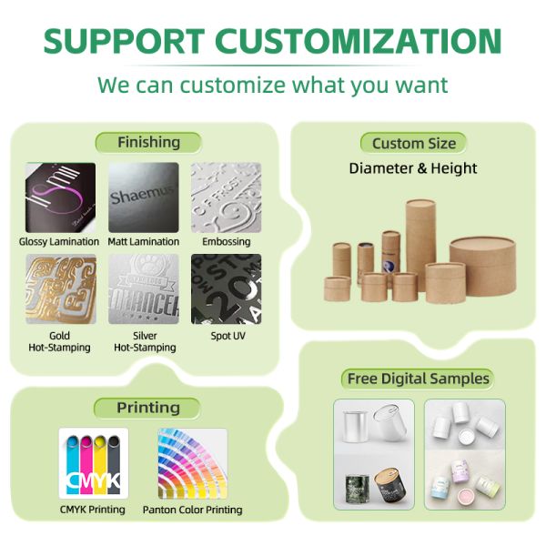 Laundry Beads Packaging Cylindrical Paper Tubes Custom Printing 100% Biodegradable