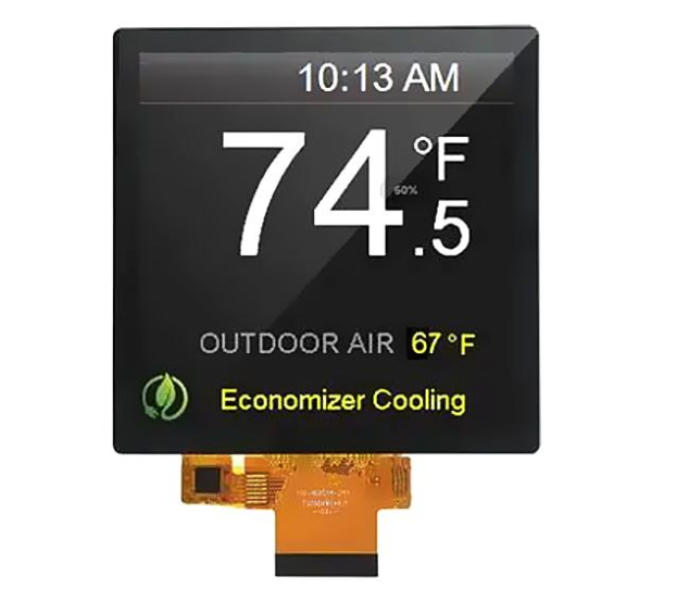 4 Inch Square 480x480 Dots PCAP Capacitive Touch TFT Display With RGB+SPI Interface