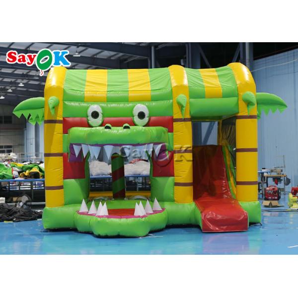 Small Multi fun Crocodile Inflatable Bounce Castle House Slide For Kid