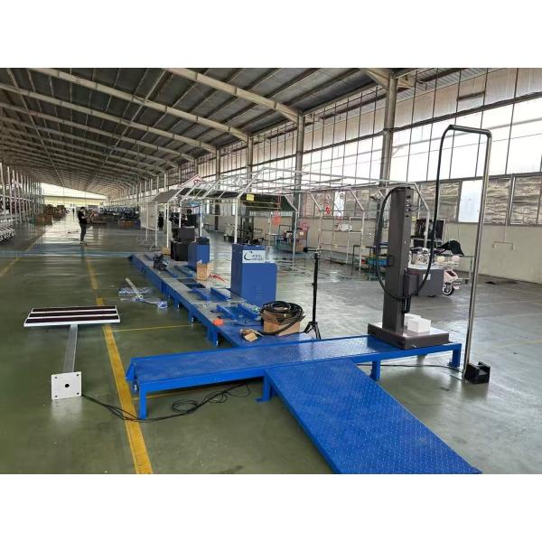 2-wheeled Motorcycles Centralized Testing Line Include Brake Force Axle Load Speedometer Clamping Wheel Alignment Headlight Tester Noise Meter