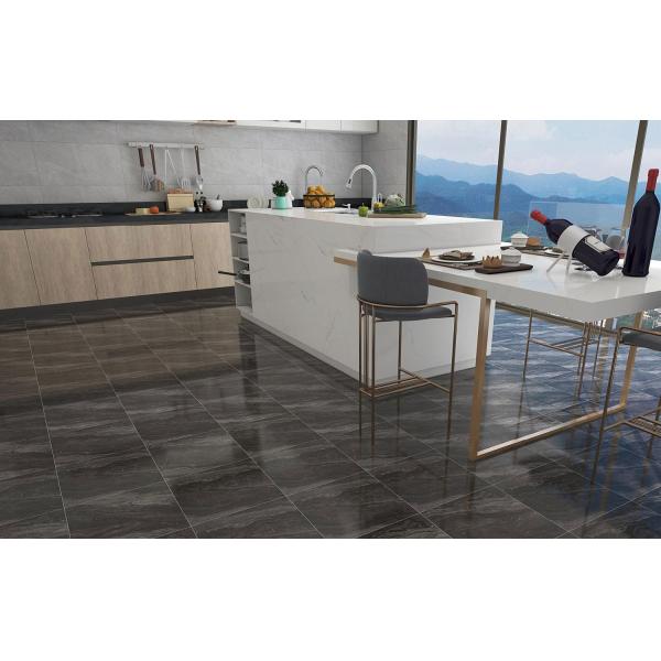 Dark Gray 400x400mm Glazed Ceramic Rustic Tile for Indoor Floor Wall