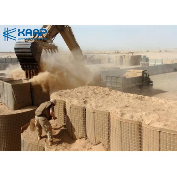 Container Welded Mesh Gabion , Gabion Basket Mesh Explosion Proof Wall