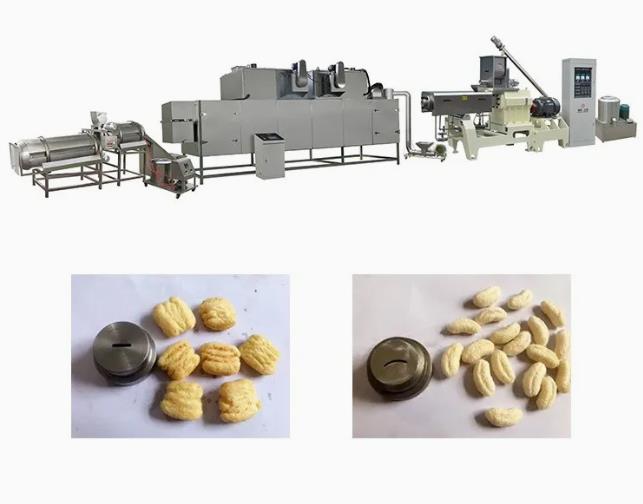 Fully Automatic Corn Puff Corn Extruder Machine / potato chips maker machine