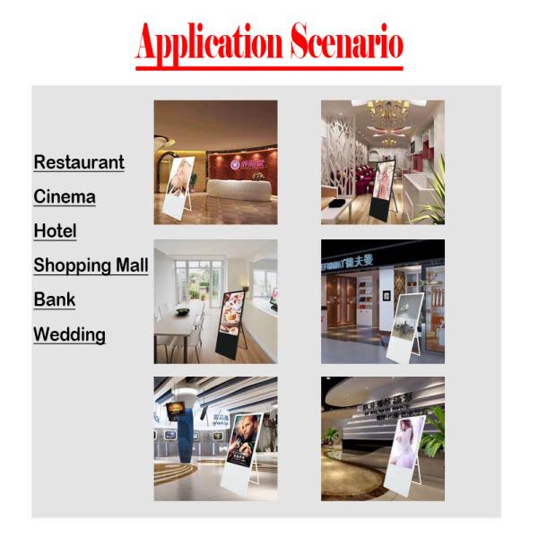 Manufacture Directory Sell Ultra-thin Portable Digital Signage Ultrathin Portable Digital Poster LCD Display Ads Media (8)