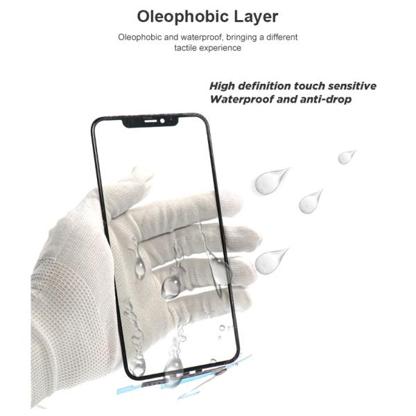 Waterproof Mobile Phone LCD Display Front Glass Aftermarket Iphone Screen