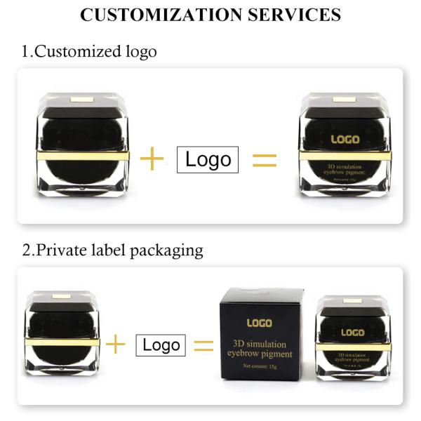 OEM Paste Eyebrow Permanent Makeup Pigments Cosmetics Microblading Tattoo Ink