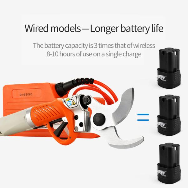 45mm Professional Portable Electric Pruning Shear Battery Powered Pruner For Vinyard Orchards High Speed