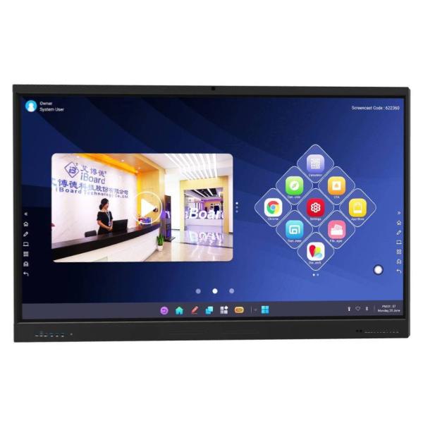 86 Inch Interactive Flat Panel Touch Screen Display for Education Conference