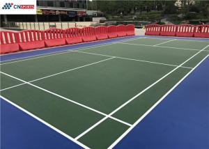 Red SPU Acrylic Tennis Sports Flooring Waterproof Anti Slip